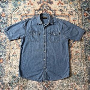Vintage Rustler Denim Button-up Shirt Medium